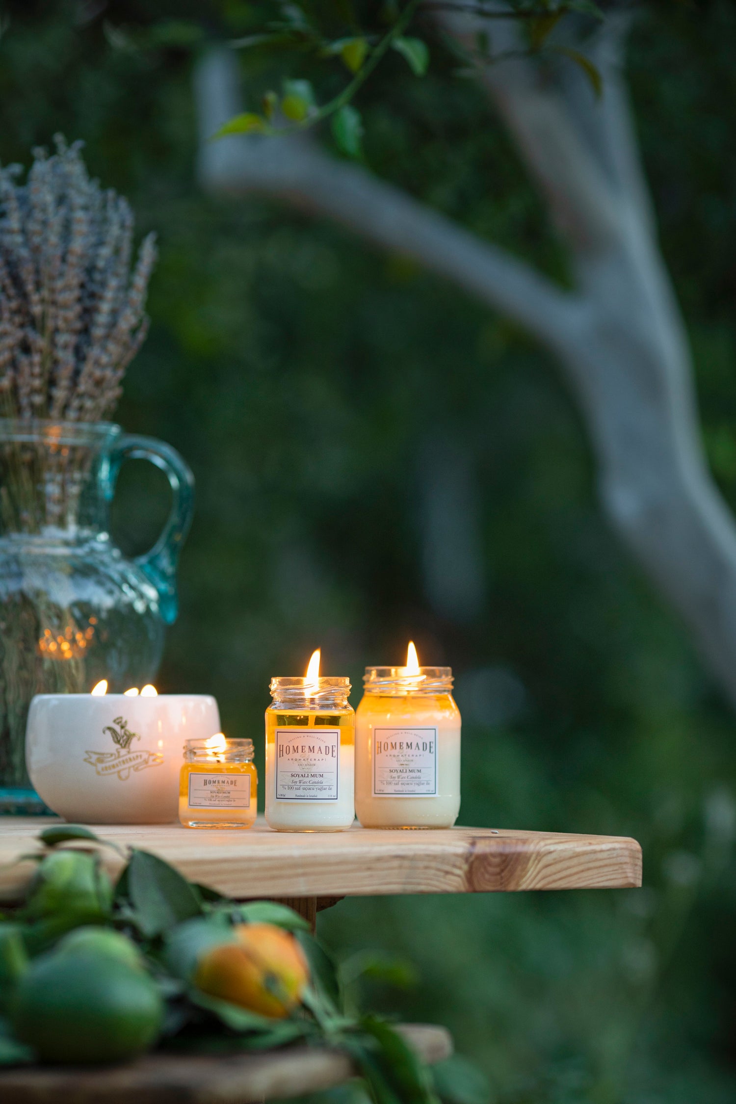 Lumânare din Soia cu Patchouli &amp; Lavandă (Mare)