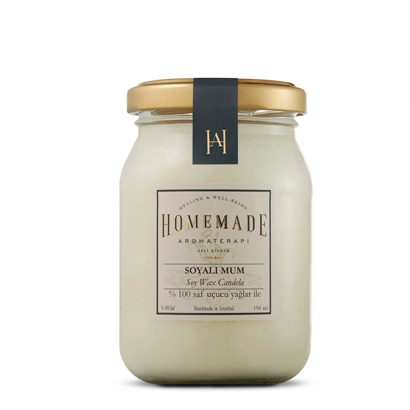 Lumânare din Soia cu Patchouli și Lavandă (Mediu)