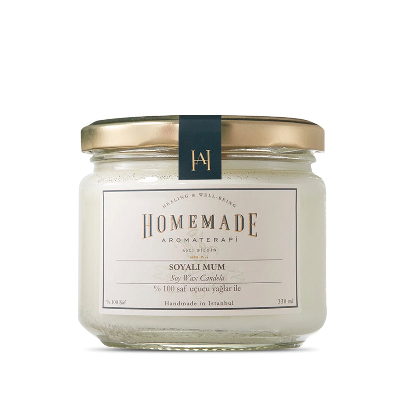 Lumânare din Soia cu Patchouli și Lavandă (Mare)