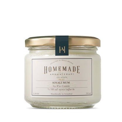 Lumânare din Soia cu Patchouli &amp; Lavandă (Mare)