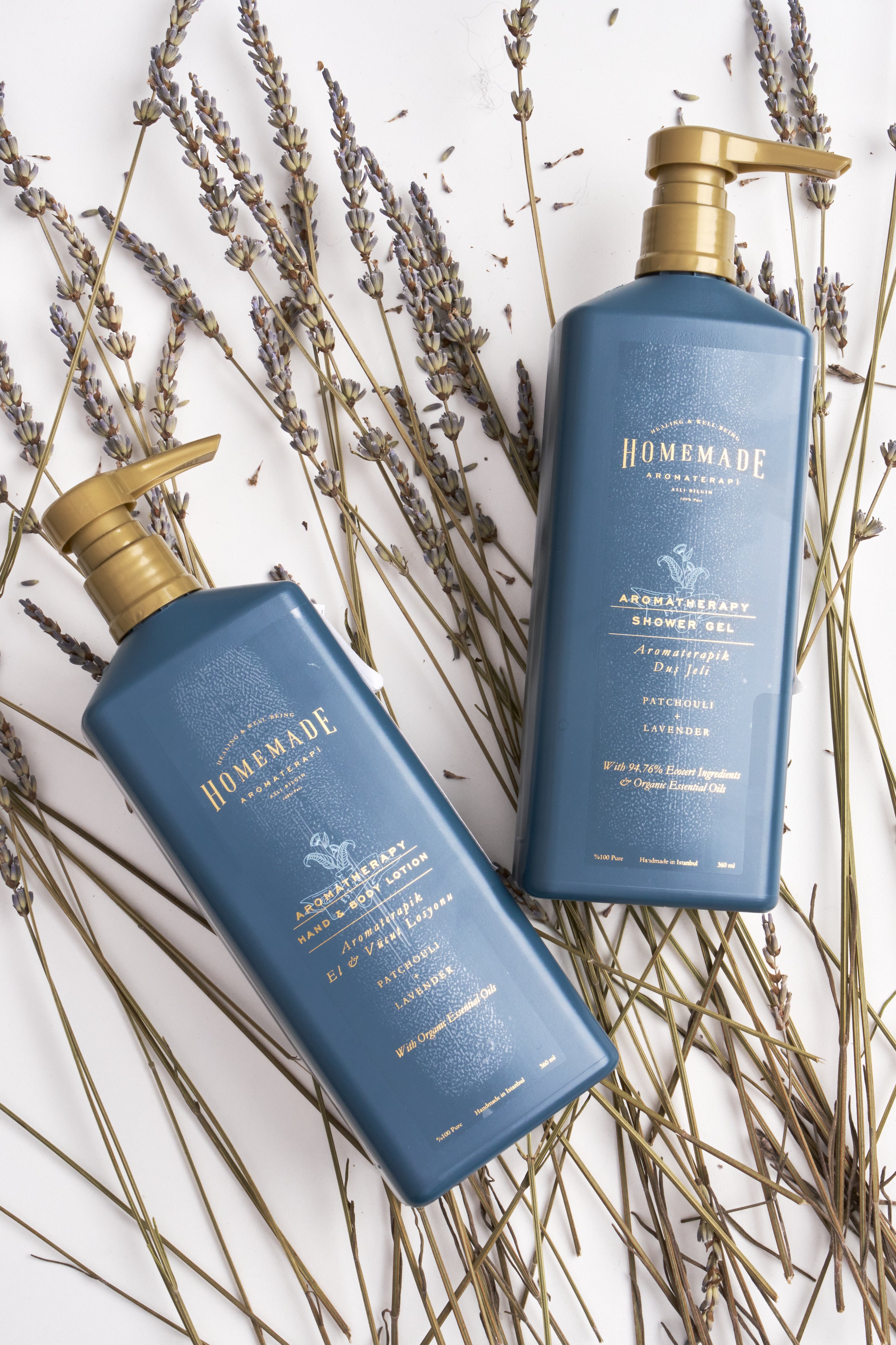 Patchouli &amp; Lavender Aromatherapy Shower Gel