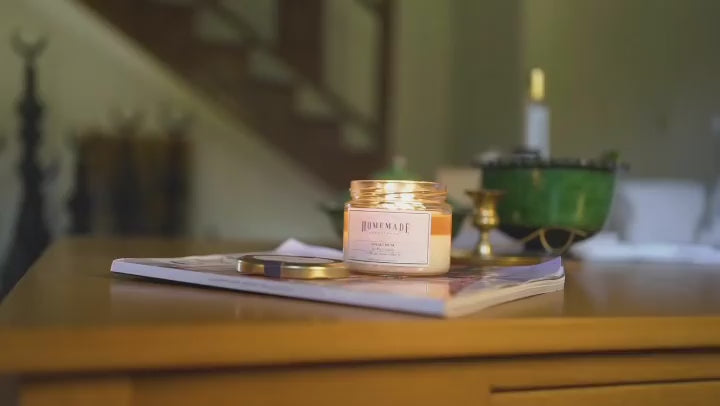 Lumânare din Soia cu Patchouli &amp; Lavandă (Mare)