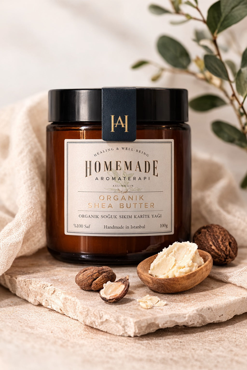 Unt de Shea Organic Presat la Rece