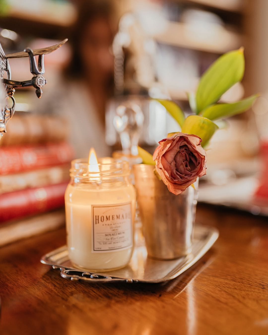 Lumânare din Soia cu Patchouli &amp; Lavandă (Mărime Medie)