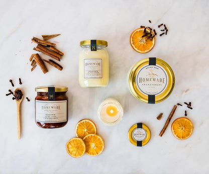 Cinnamon, Orange &amp; Clove Soy Candle (Amber Jar)